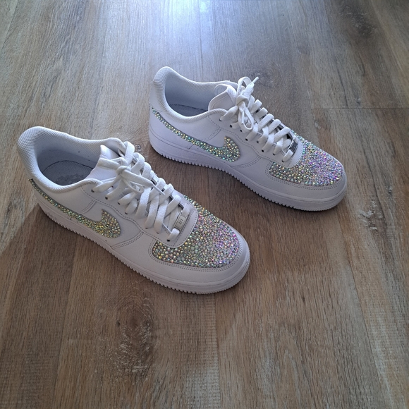 Air Force 1 '07 White Bling Men’s Size 10 - Picture 6 of 14